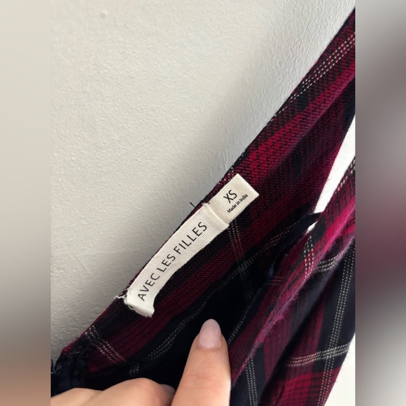 REVOLVE Navy and Red Plaid Maxi Dress - Picture 6 of 8